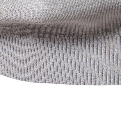 Men's Buttoned Turtleneck Sweater