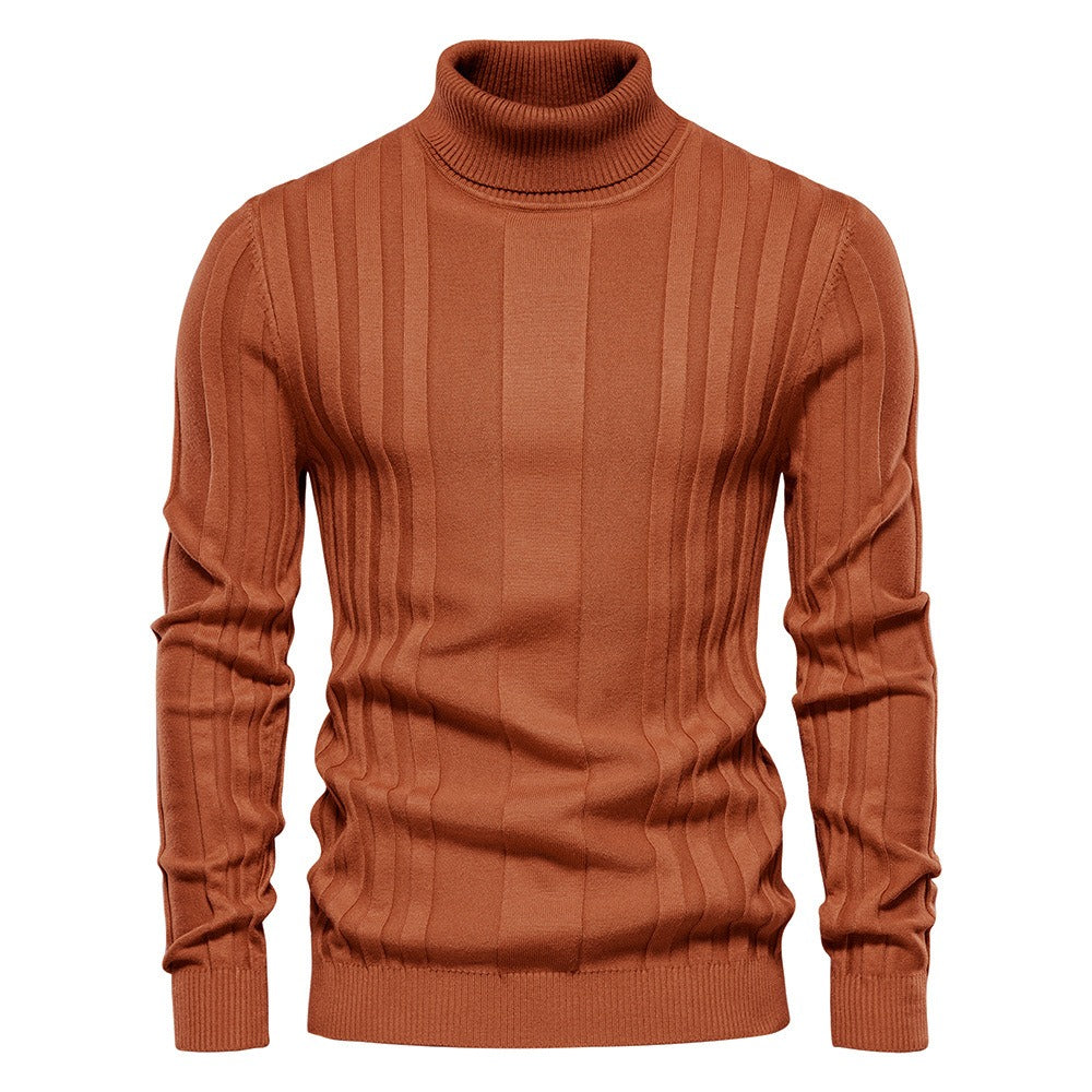 Men’s Turtleneck Cable Knit Casual Sweater