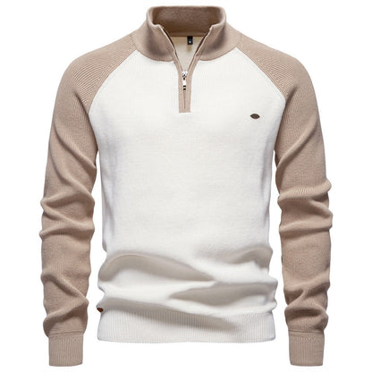 Men's Half-Zip Turtleneck Sweater