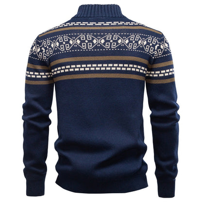Men‘s Zip-up Knit Sweater
