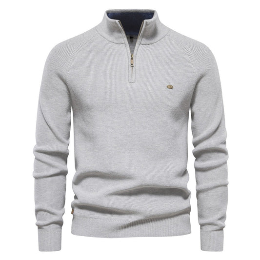 Men's Half-Zip Turtleneck Sweater