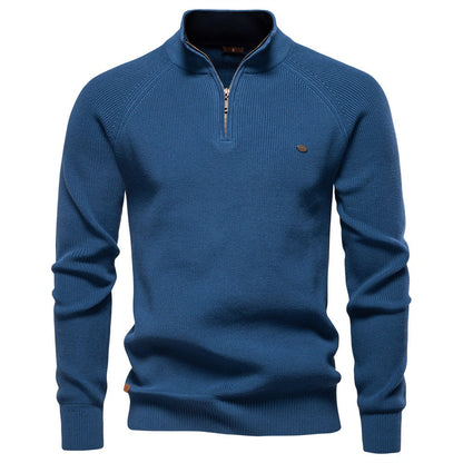 Men's Half-Zip Turtleneck Sweater