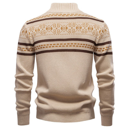 Men‘s Zip-up Knit Sweater
