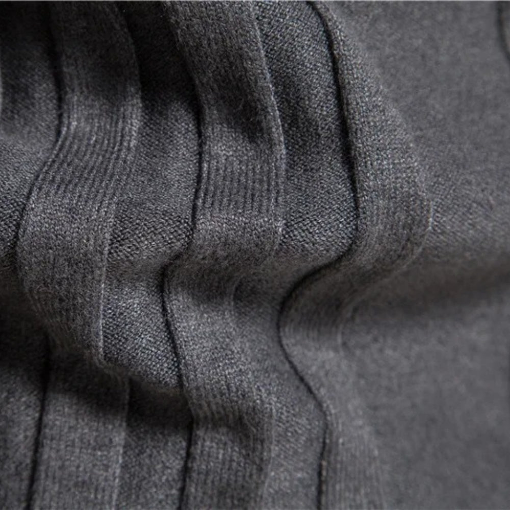 Men’s Turtleneck Cable Knit Casual Sweater