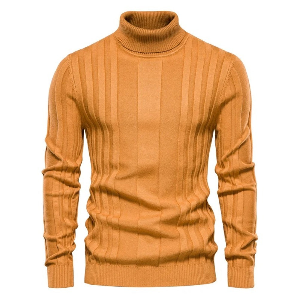 Men’s Turtleneck Cable Knit Casual Sweater