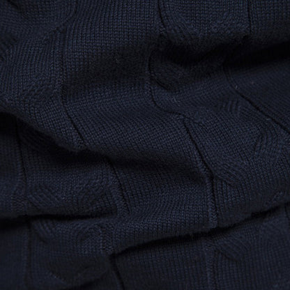 Men's Half-Zip Stand Collar Polo Sweater