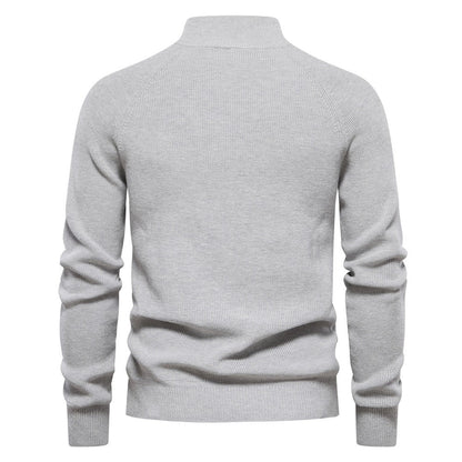 Men's Half-Zip Turtleneck Sweater