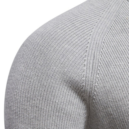 Men's Half-Zip Turtleneck Sweater