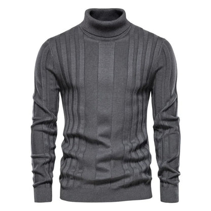 Men’s Turtleneck Cable Knit Casual Sweater