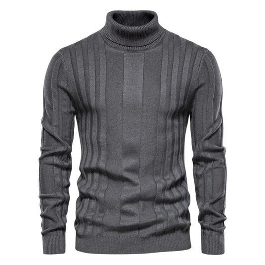 Men’s Turtleneck Cable Knit Casual Sweater