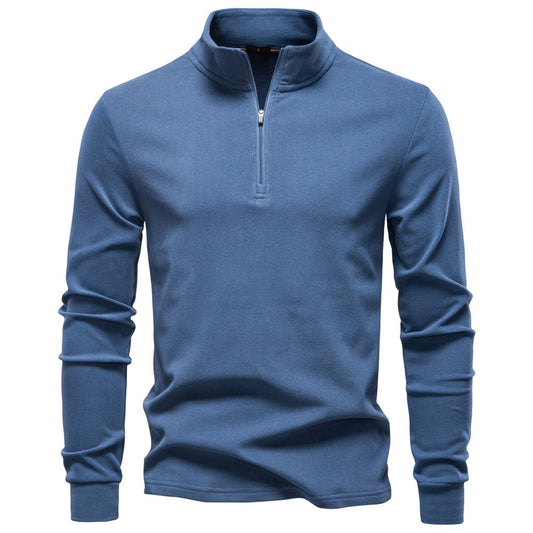 Men's Stand-Collar Half-Zip Thermal Sweatshirt